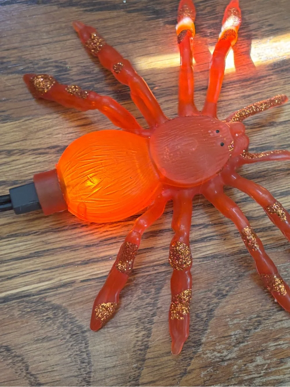 Halloween Tarantula Spider String Lights - Purple, Orange, Green Unused No Box